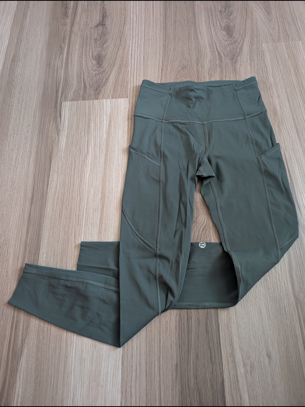 Lululemon Fast and Free High-Rise Tight 25" Olive Green Size 4